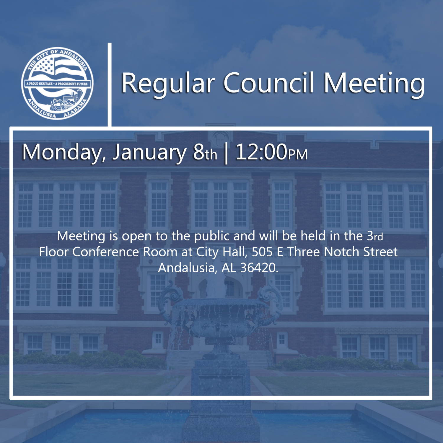Website Regular Council Meeting Jan 8