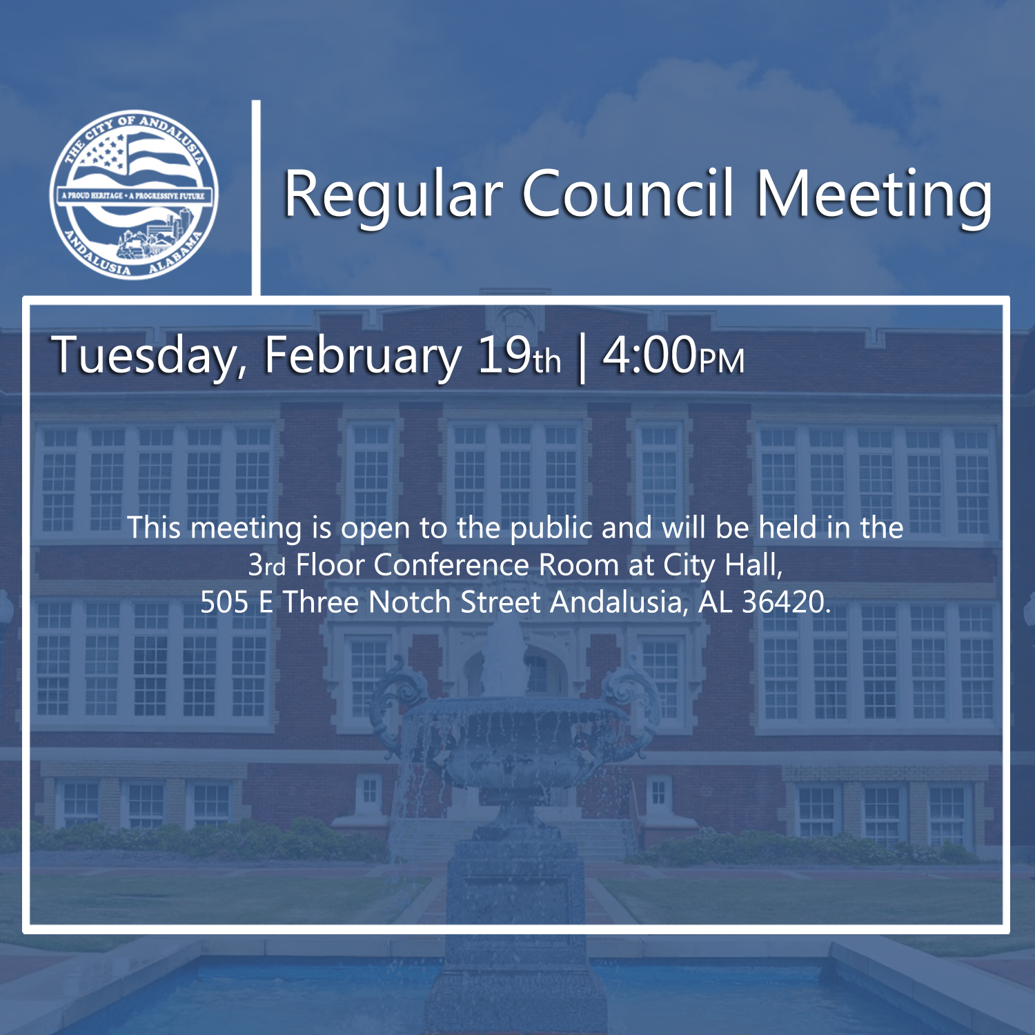 Website Regular Council Meeting February 19