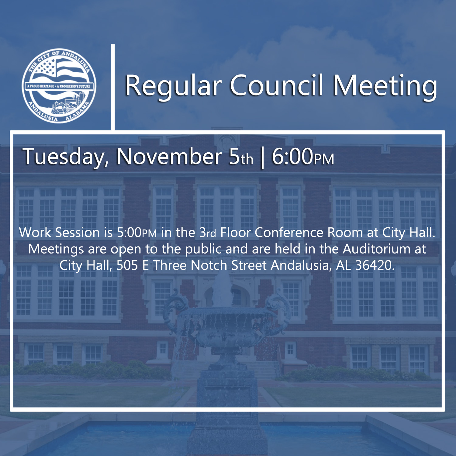 Website Regular Council Meeting November 5